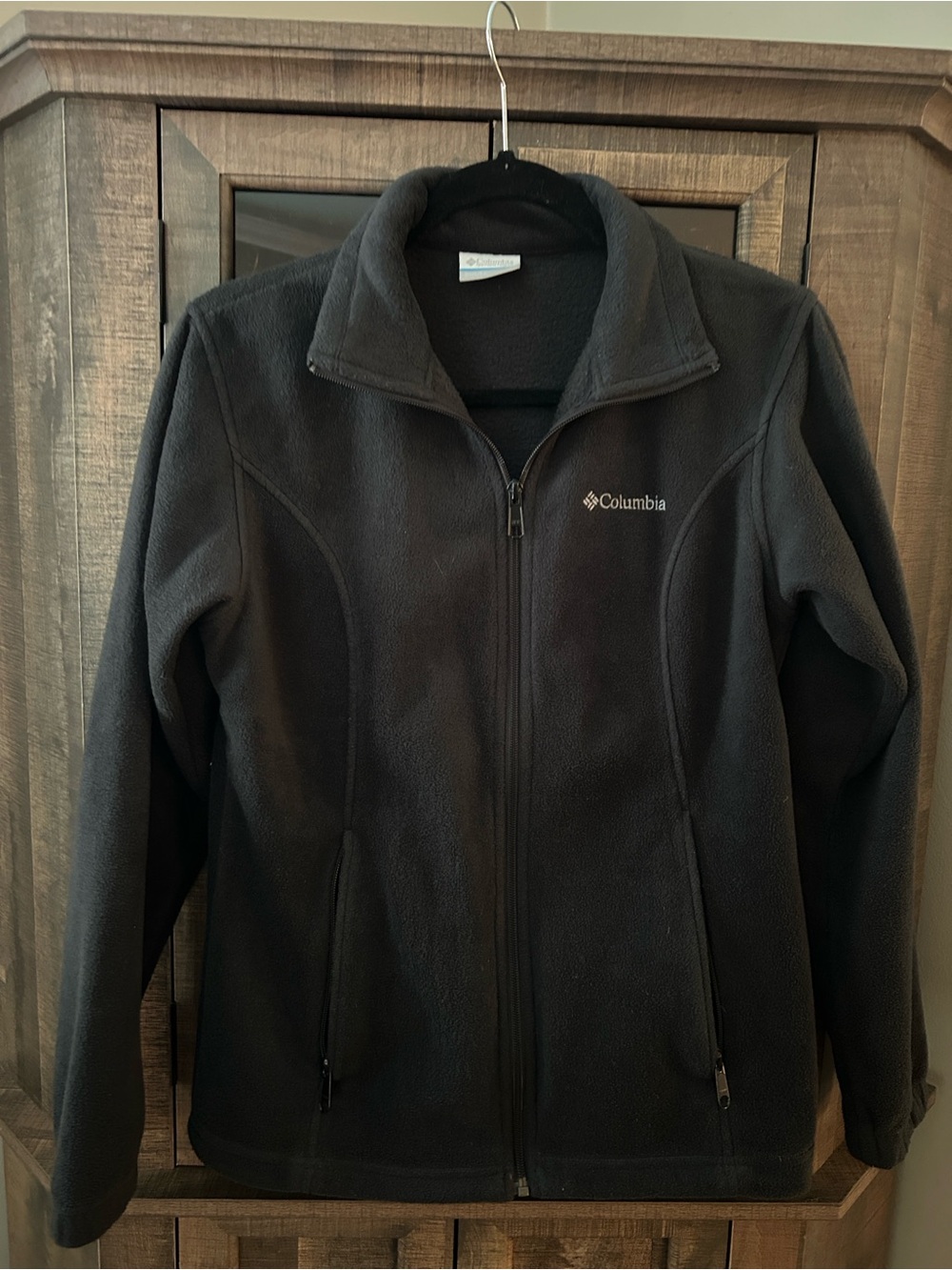 Columbia Women's Black Full-Zip Fleece Jacket Sz M